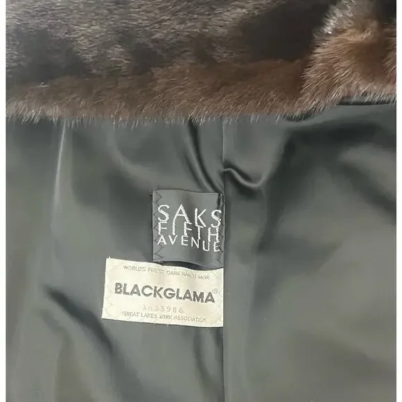 BIRGER CHRISTENSEN Worlds Finest Dark Ranch Mink Fur Mid Length Swing Coat Sz 12 - Picture 14 of 16